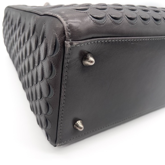 RARE Christian Dior Lambskin Fish Scale Detail Medium Lady Dior Top Handle Bag - Picture 6 of 16